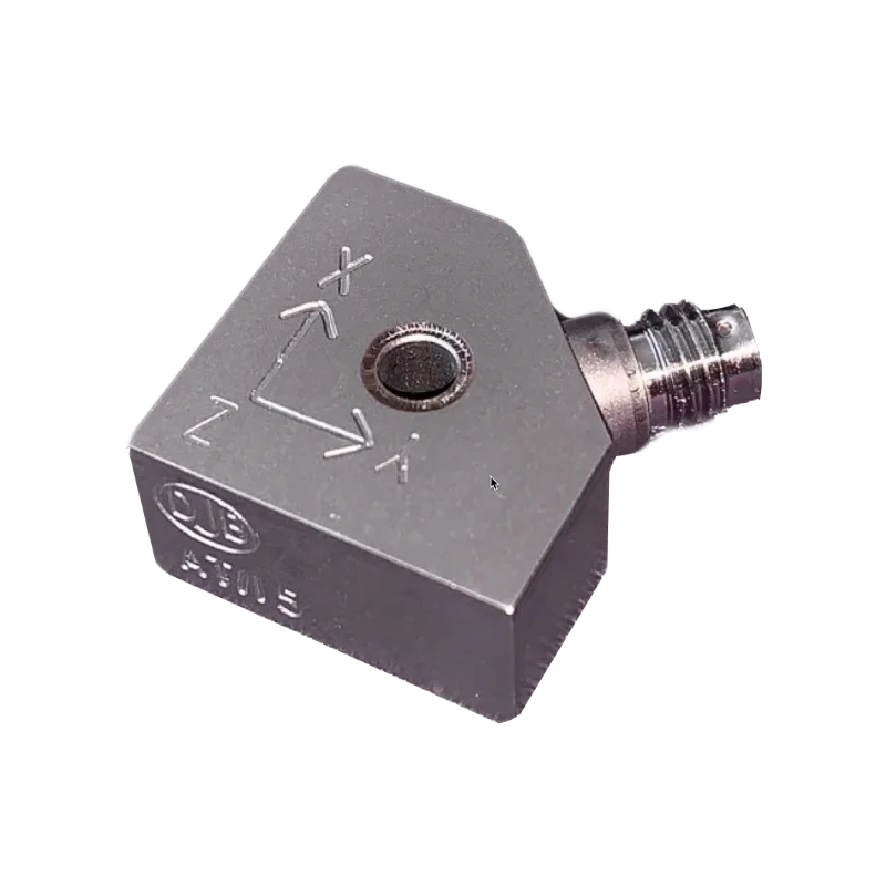 Accelerometer, Triaxial, IEPE, 25-5000g, Through-hole