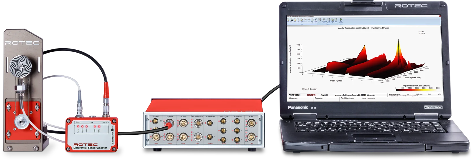 Rotec torsional vibration measurement system